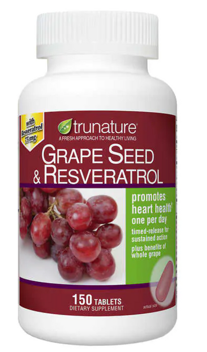 trunature 300 Grape Seed and Resveratrol Tablets