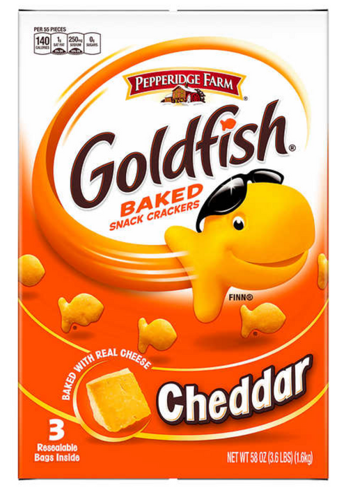 Pepperidge Farm Goldfish Crackers, Cheddar, 58 oz