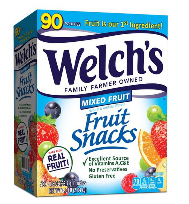 Welch's Fruit Snacks, Mixed Fruit 90ct