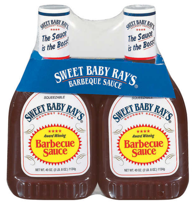 Sweet Baby Ray's Barbecue Sauce, 40 oz, 2-count