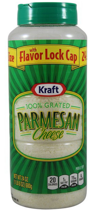 Kraft Grated Parmesan Cheese, 24 oz