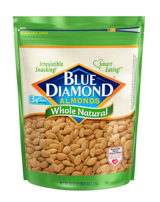 Blue Diamond Whole Natural Almonds (40oz)