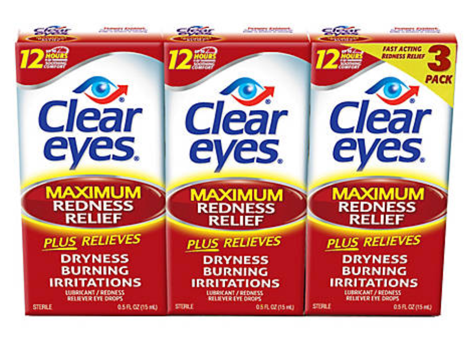 Prestige Clear Eyes Redness Reliever Eye Drops, 3 pk./45mL