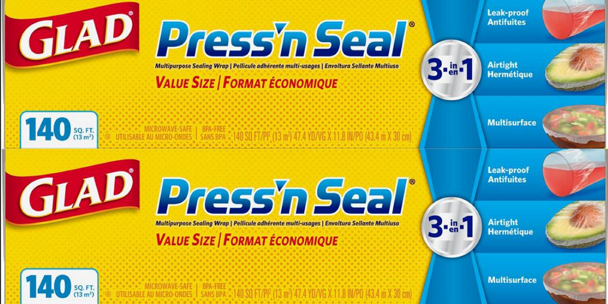 Glad Press N Seal Plastic Wrap, 2 pk./140 sq. ft