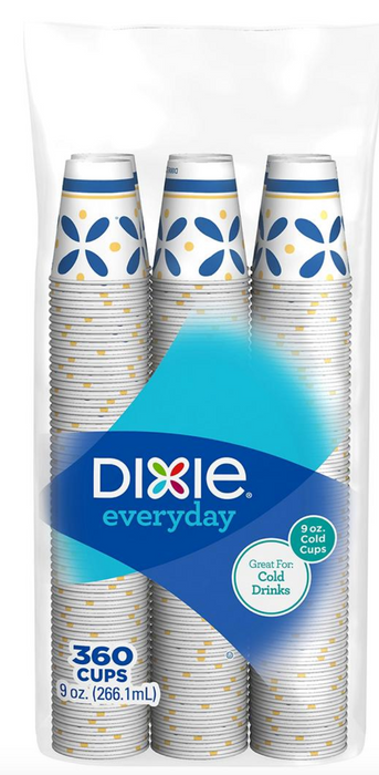 Dixie 9-Oz. Paper Cups, 360 ct. - Flower Power