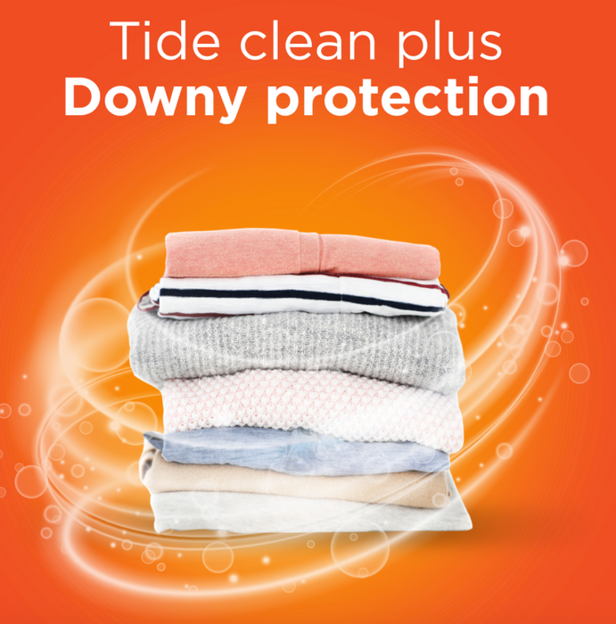 Tide Ultra Concentrated 110 Loads with Downy HE Liquid Laundry Detergent, April Fresh, 150 fl oz