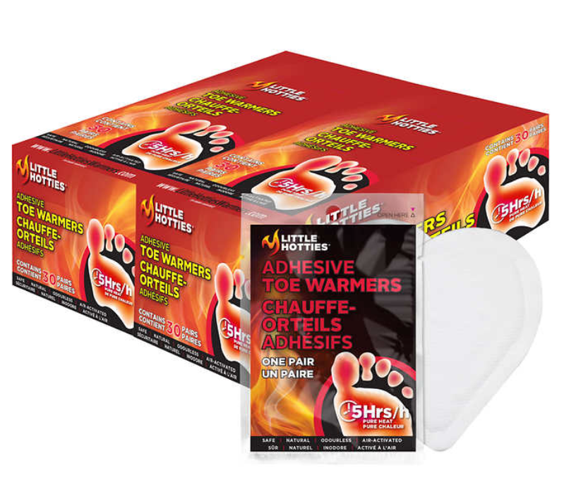 Little Hotties 30pk Air activated Toe Warmers.