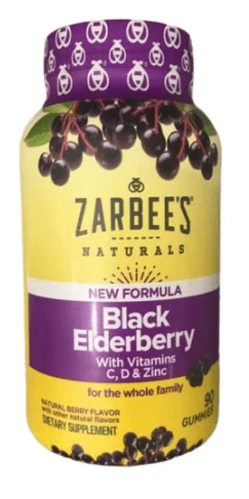 Zarbee's 90 ct.  Naturals Black Elderberry Gummies