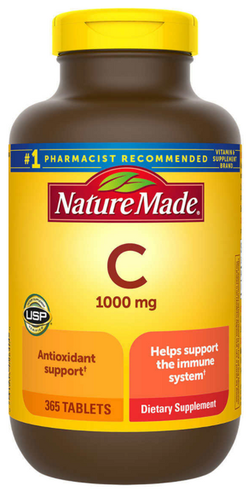 Nature Made 365 Tablets, Vitamin C 1000 mg.