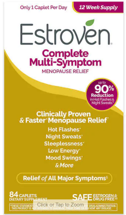 Estroven 84 Caplets Complete Multi-symptom Menopause Relief