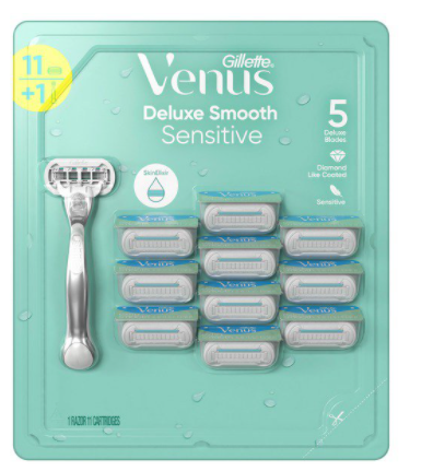Venus Deluxe Smooth Sensitive 11ct. Women's Razor