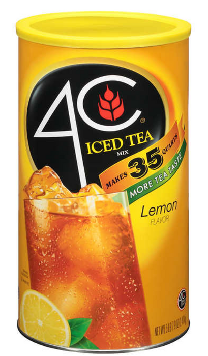 4C Iced Tea Mix, Lemon, 87.9 oz