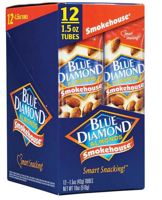 Blue Diamond Almonds, Smokehouse, 1.5 oz, 12-count