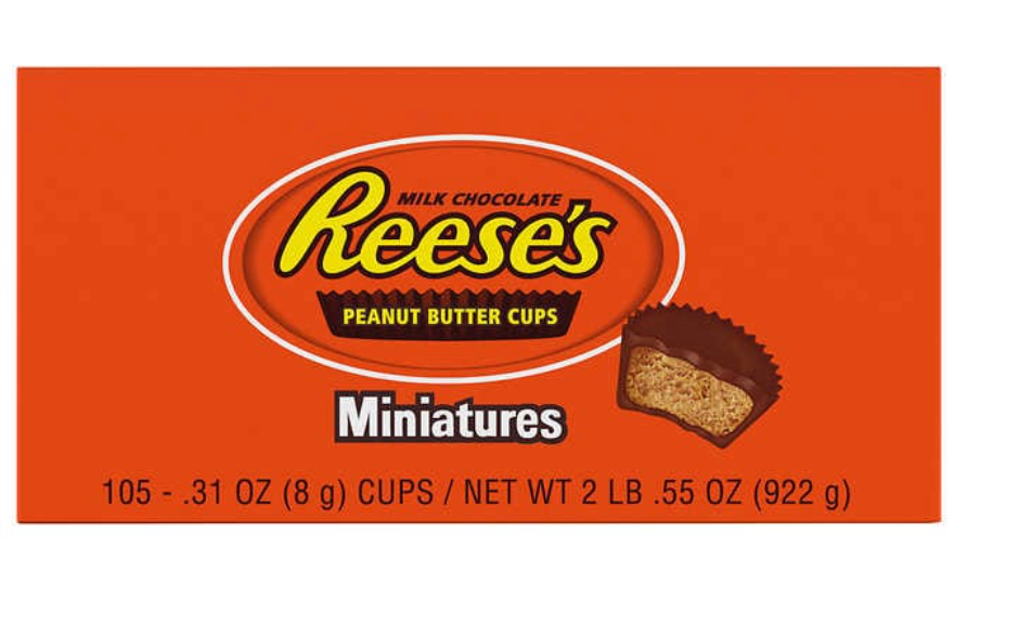 Reese's Peanut Butter Cups, Miniatures, 0.31 oz, 105-count
