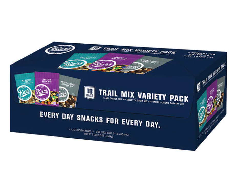 Kar's Trail Mix, Variety Pack, 18-count