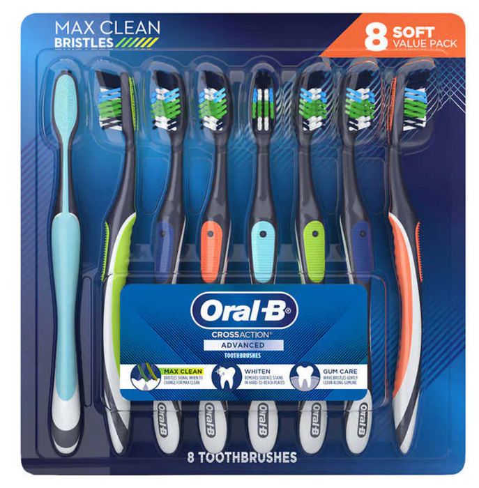 Oral-B CrossAction Advanced Toothbrush, 8-pack