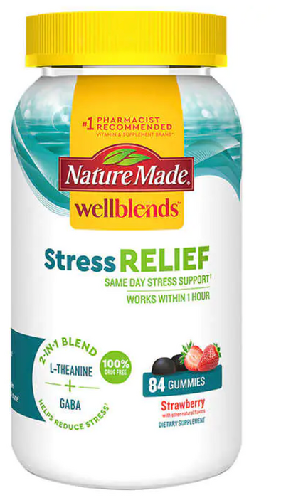 Nature Made Wellblends Stress Relief, 84 Gummies