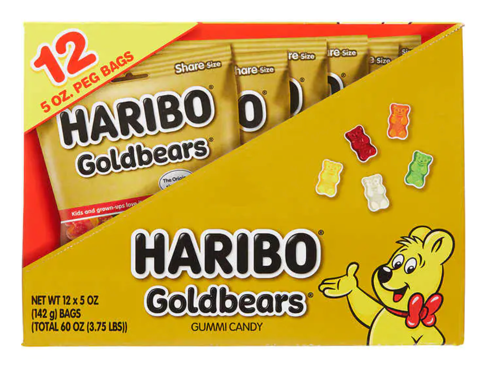 Haribo Gold-Bears Gummi Candy - 24 count, 2 oz bags