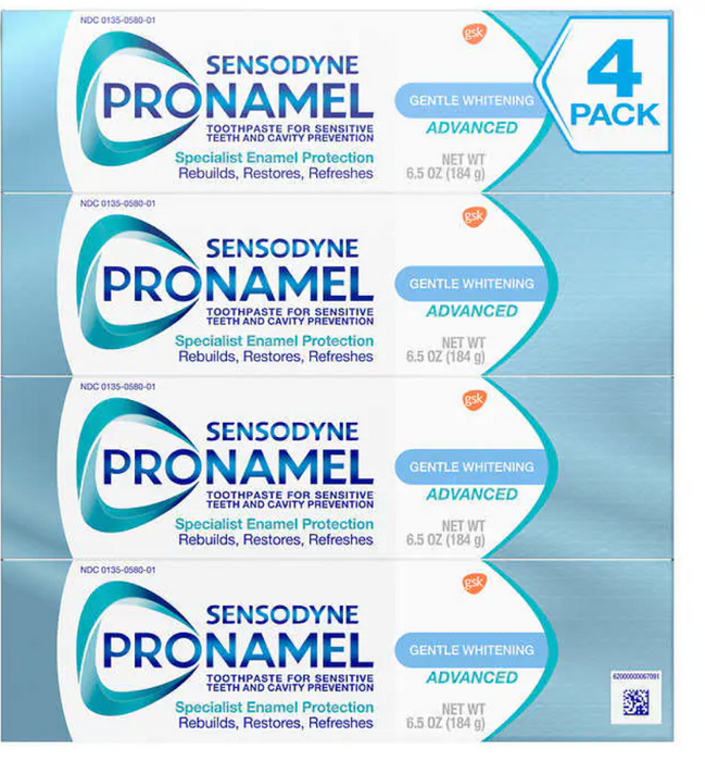 SENSODYNE Pronamel Gentle Whitening Advanced Toothpaste 6.5 oz, 4-pack