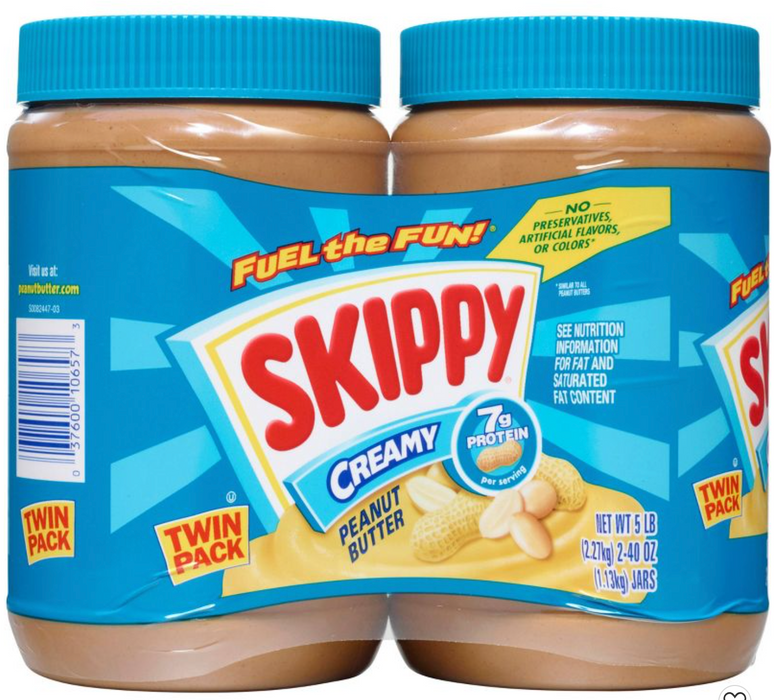 Skippy Peanut Butter 2/48 oz., Creamy