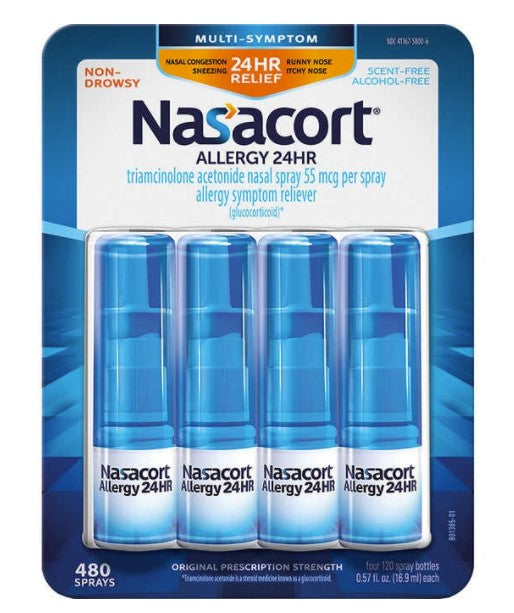 Nasacort Allergy 24HR, 4 Bottles