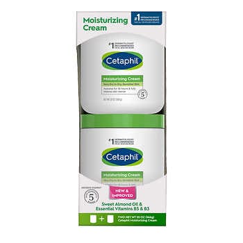 Cetaphil Moisturizing Cream  20 oz + 16 oz, 2-pack