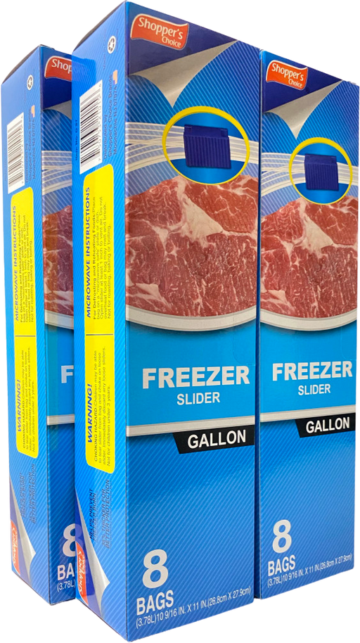 Ziploc Gallon Freezer Bags, 152 Ct., Size: D, Blue