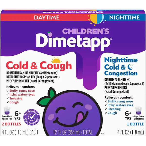 Children's Dimetapp (3-4 oz. bottles) Day & Night Cold Relief