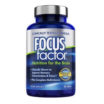 FOCUSfactor 180 Nutrition for the Brain Dietary Supplement Tablets
