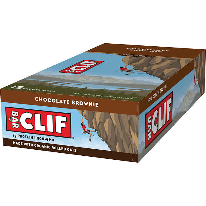 Clif Bar, Chocolate Brownie, 2.4 oz, 12-count