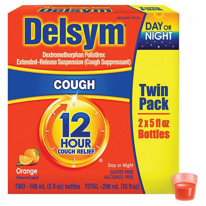Delsym (2-5 oz. bottles) 12 Hour Cough Relief