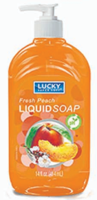Lucky Liquid Hand Soap 14 Fl Oz Fresh Peach