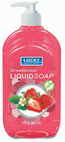 Lucky Liquid Hand Soap 14 Fl Oz Strawberry