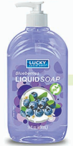 Lucky Liquid Hand Soap 14 Fl Oz Blueberry