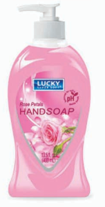 Lucky Pearl Liquid Soap 13.5 Fl Oz Rose Petals