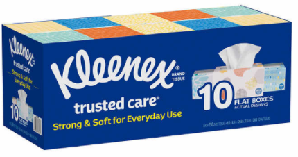 Kleenex 230 count  Facial Tissue, 2-ply, 10-pack