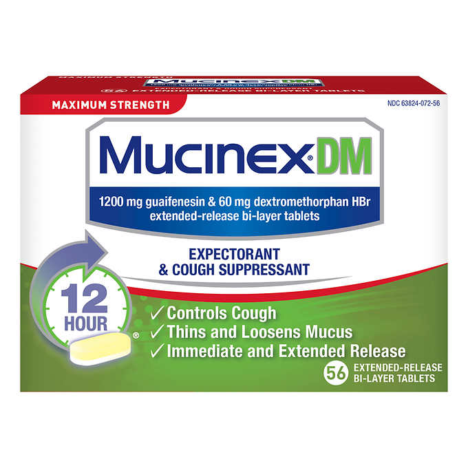 Mucinex - DM 56ct -  Expectorant & Cough Suppressant tablets