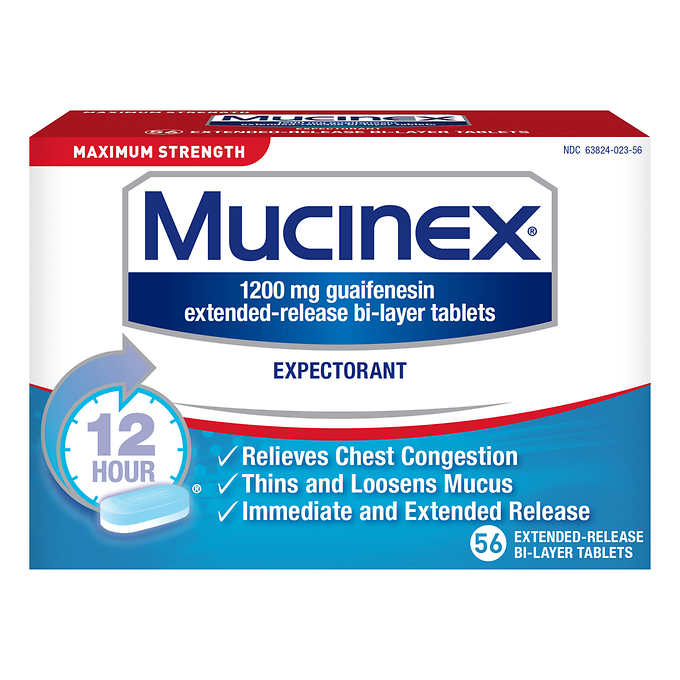 Mucinex  56ct  maximum strength tablets 1200mg