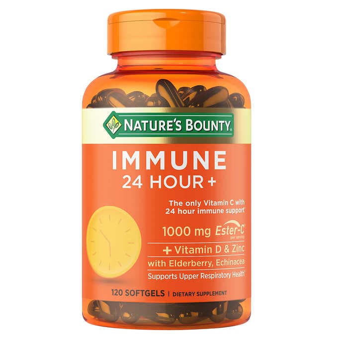 Nature's Bounty 120 Softgels Immune 24 Hour+