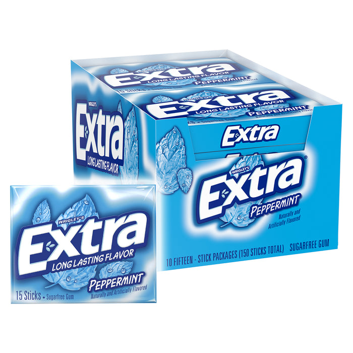 Extra Peppermint Sugar-Free Gum (15 ct., 12 pks.)