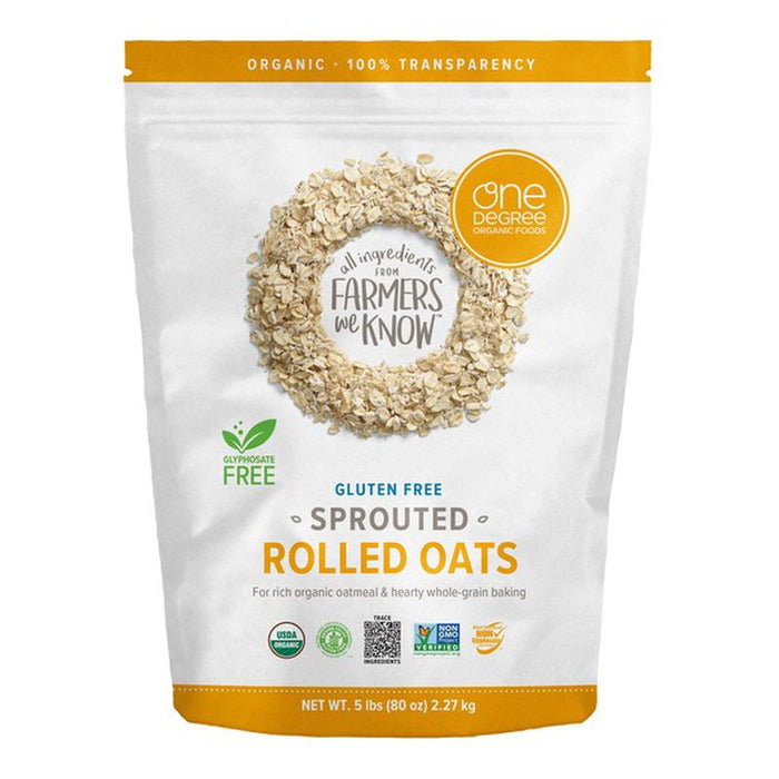 One Degree 5 lbs (80 oz ) Organics Sprouted Rolled Oats