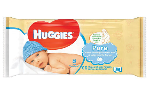 Huggies Baby Wipes Pure 56ct.
