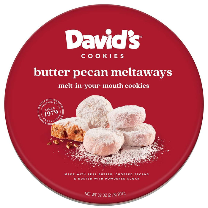 Davids Butter Pecan Meltaways 32 oz